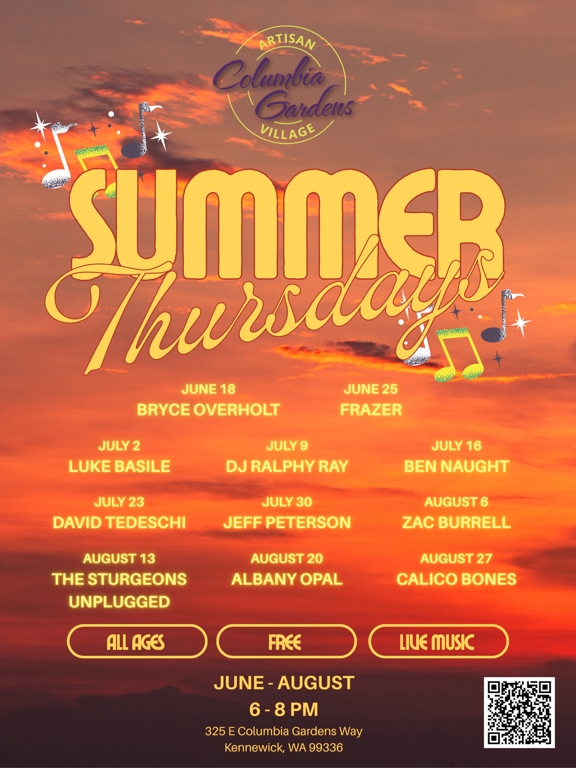 2026 Summer Thursdays at Columbia Gardens