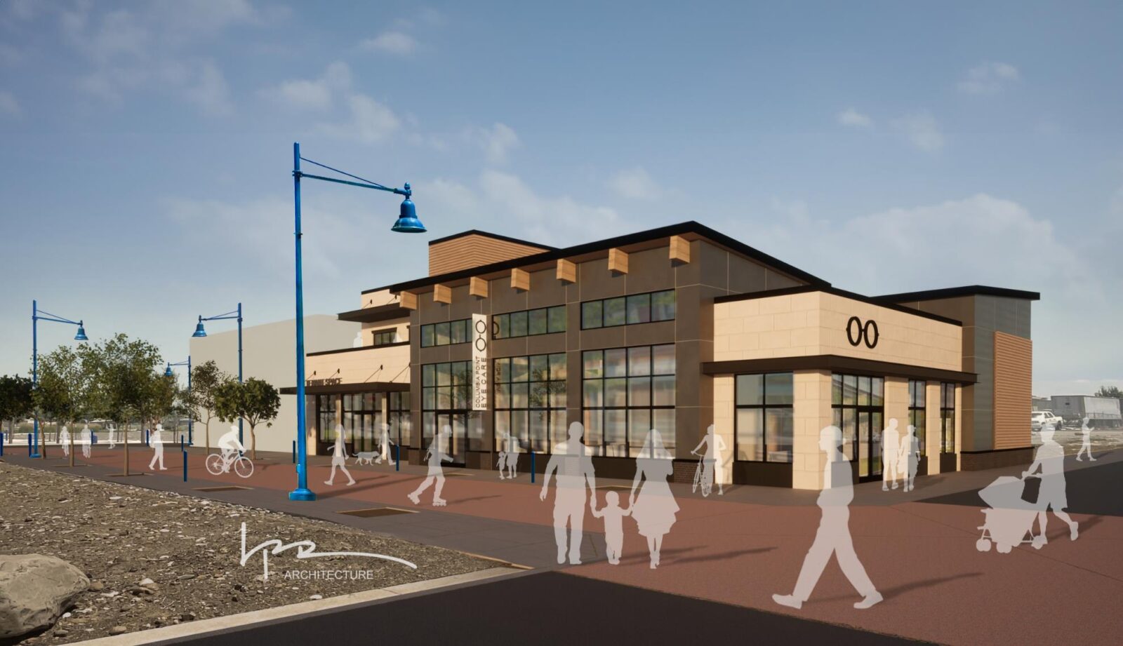 Artist's rendering of the new Columbia Point Eye Care building coming to Vista Field.