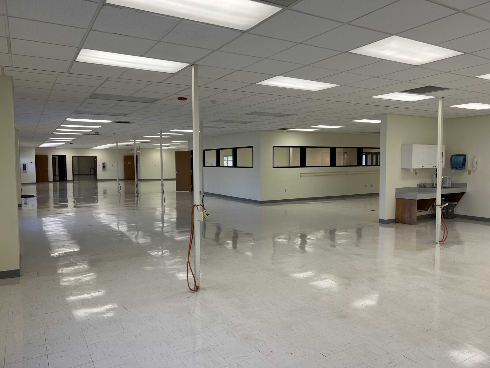 Part of Vista Field Development Building A's interior space.