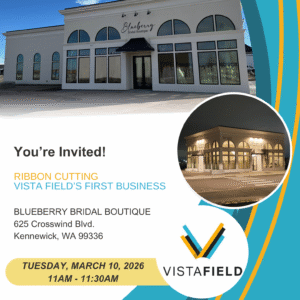 Blueberry Bridal Boutique Grand Opening Event Flyer