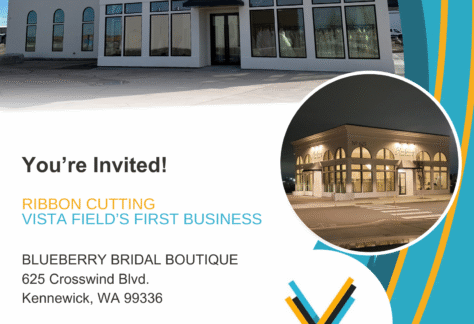 Blueberry Bridal Boutique Grand Opening Event Flyer