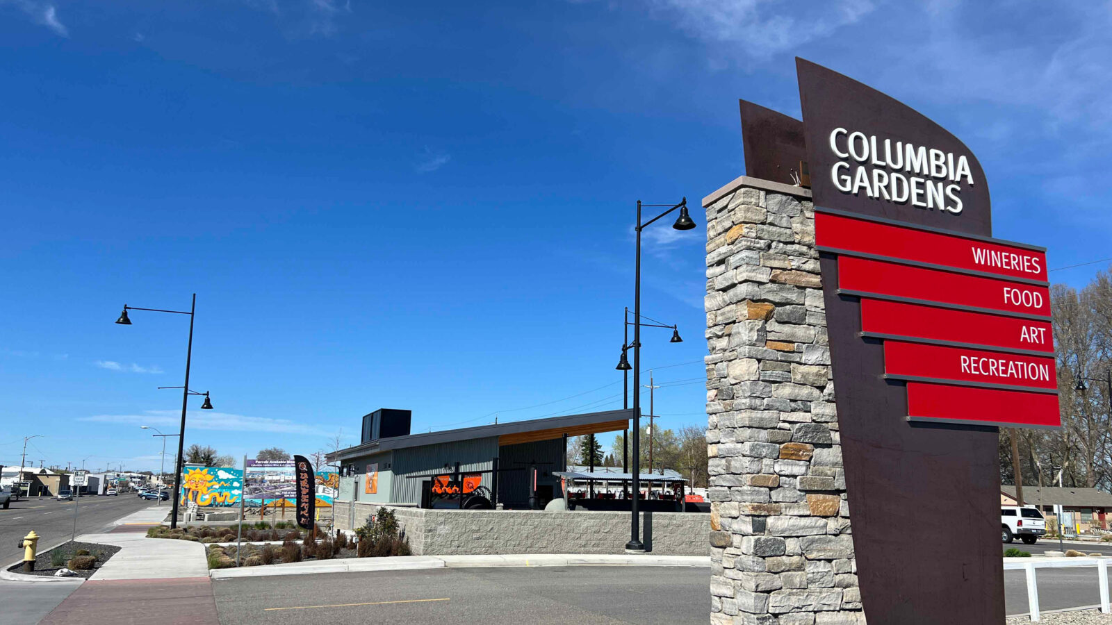 Columbia Gardens Artisan Village, showing the first private-sector investment.