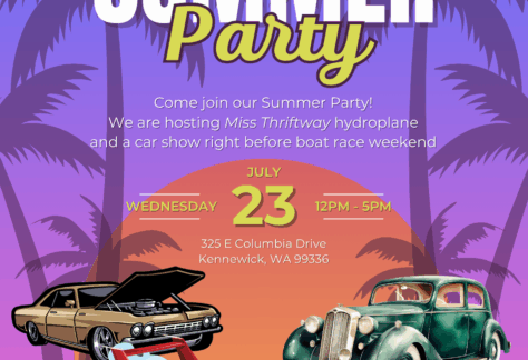 Columbia Gardens Summer Party Flyer
