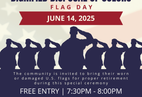 Dignified Disposal of Colors on Flag Day Invitation 2025