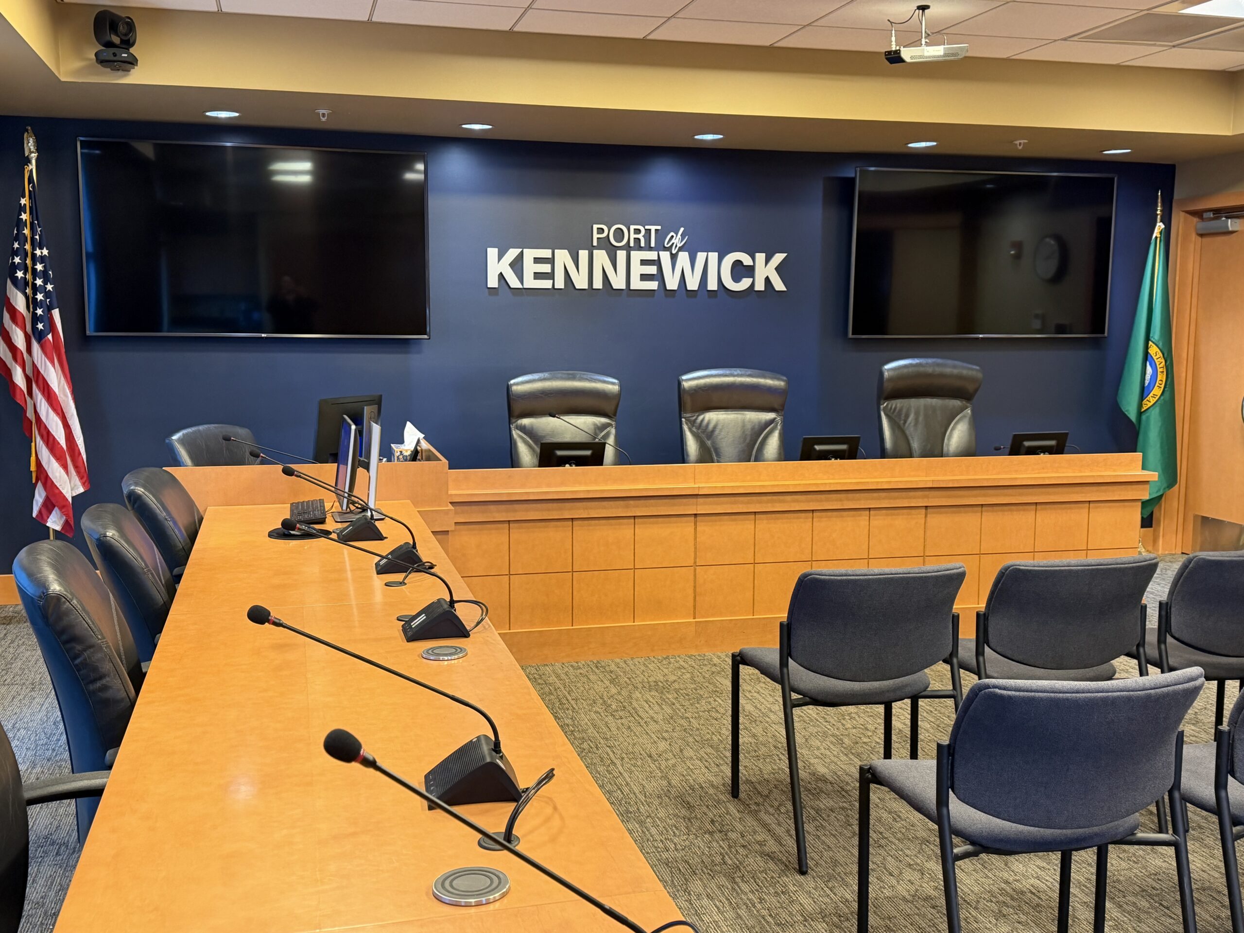 Port of Kennewick Commission Chambers.