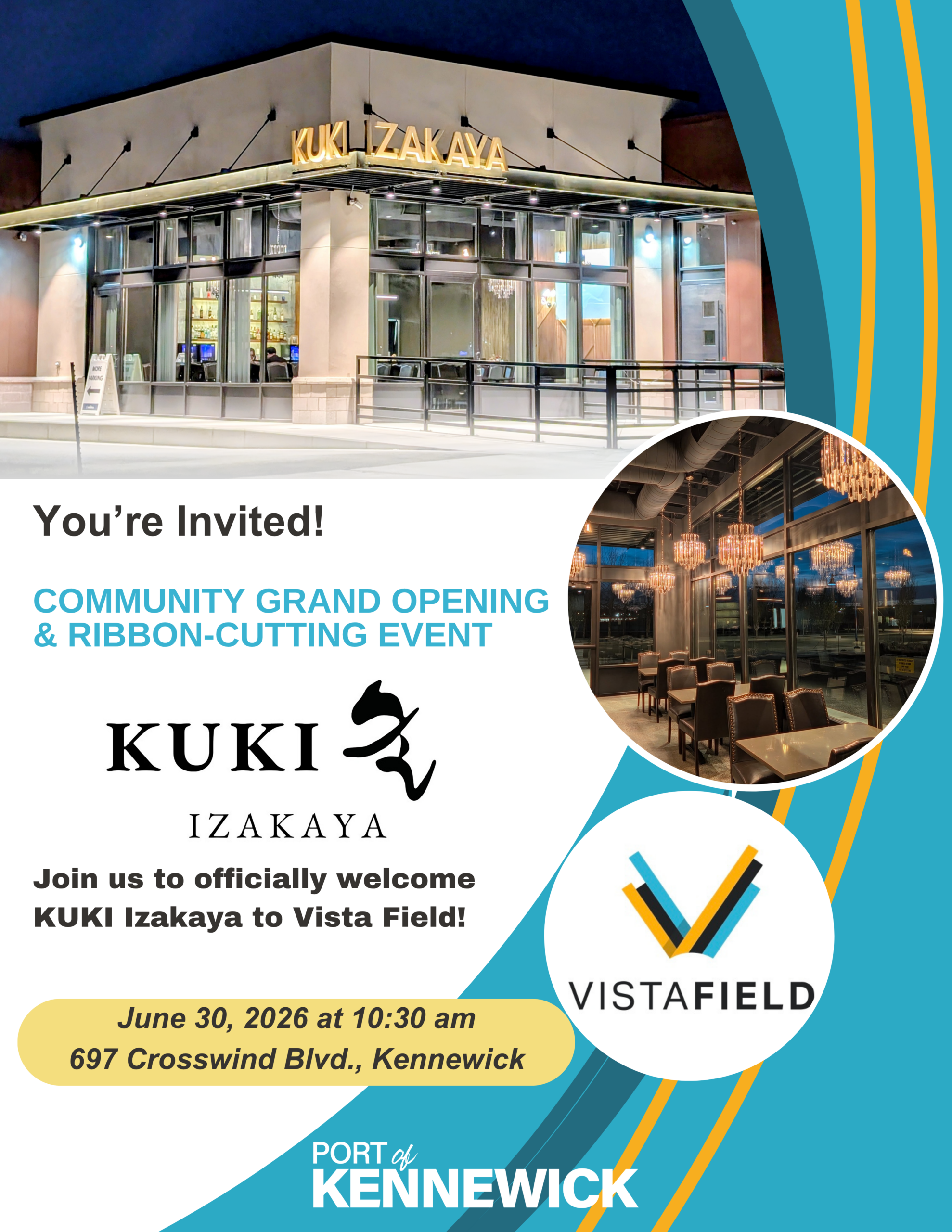 Kuki Izakaya Grand Opening Event Flyer 6.30.26