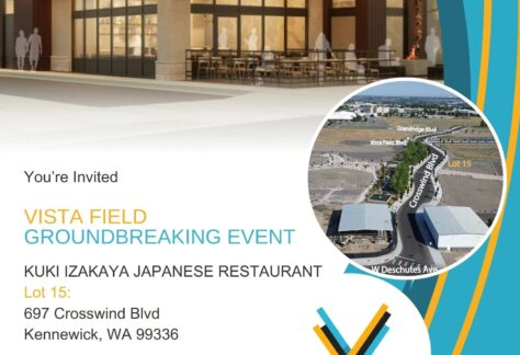 Vista Field Groundbreaking Event poster