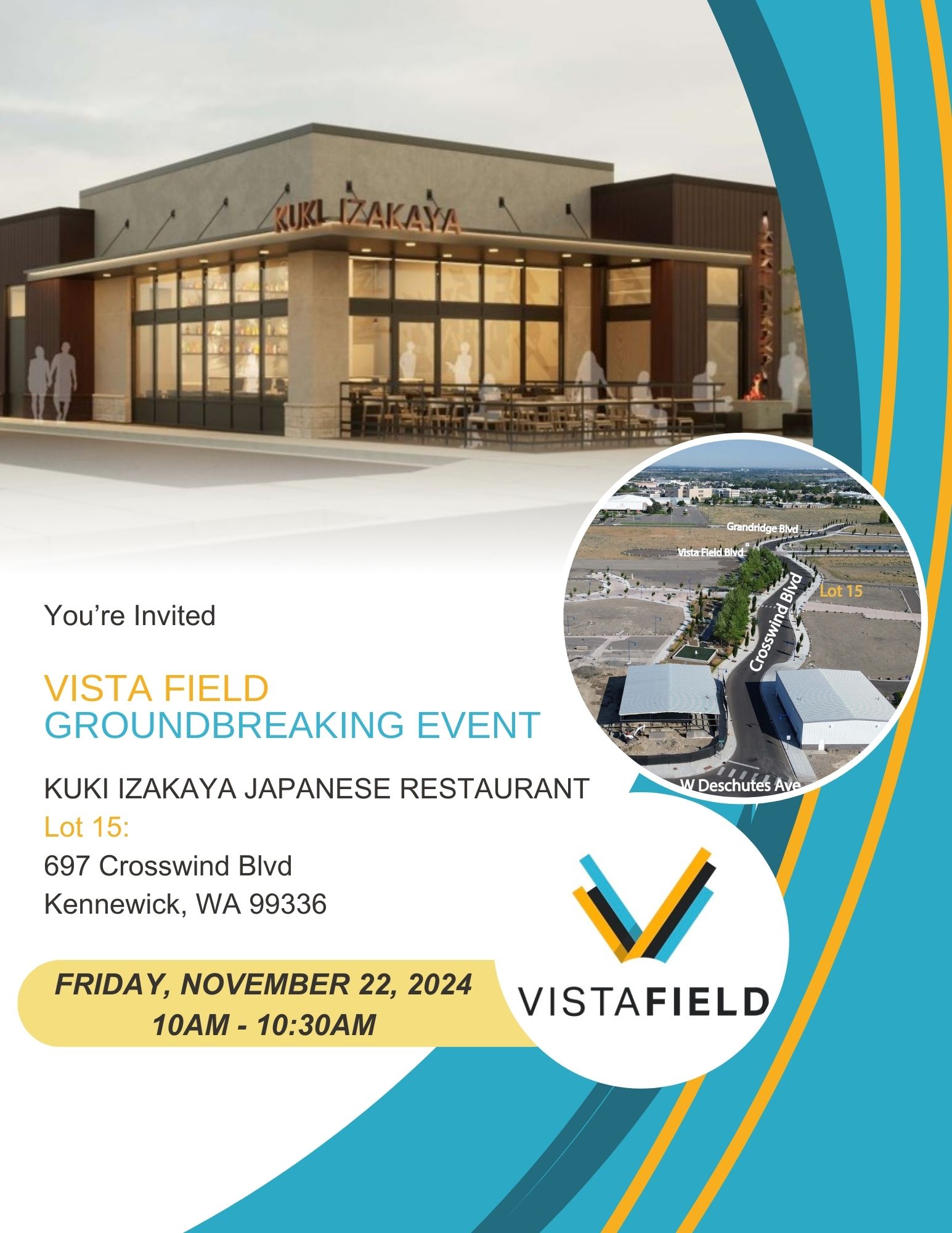 Vista Field Groundbreaking Event poster