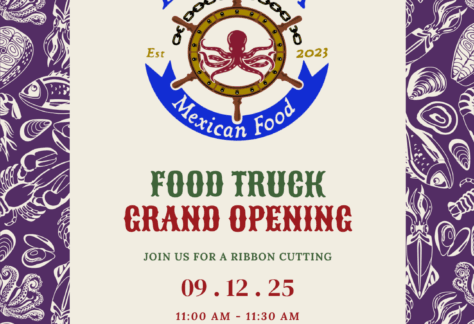 La Bahia Food Truck Grand Opening Flyer