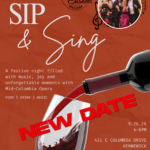 New Date Sip & Sing 9.26.26 Event Flyer