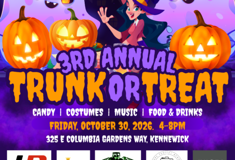 Trunk or Treat Flyer at Columbia Gardens 10.30.26