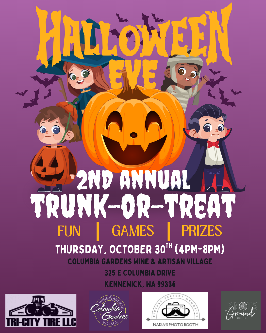 Columbia Gardens Trunk-or-Treat 2025 Flyer