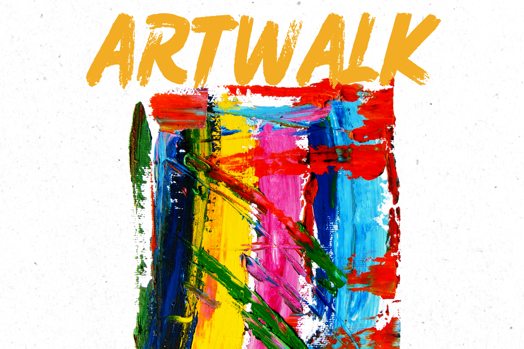 A section of an event poster for an ArtWalk at Vista Field.