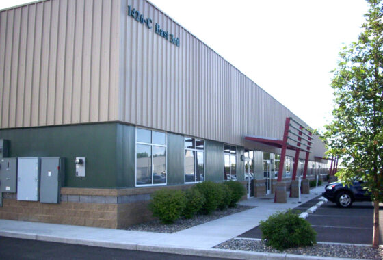 Ground-level exterior of Oak Street Industrial Park Development Building C.